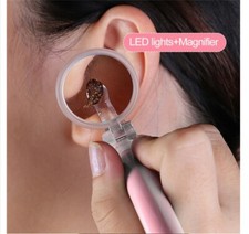 Ear Cleaner Earpick Easy Ear Wax Remover LED Flashlight 5 x magnification