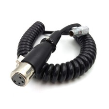 Monitor power cord, connector 0B 2-pin male to 4-pin XLR male female