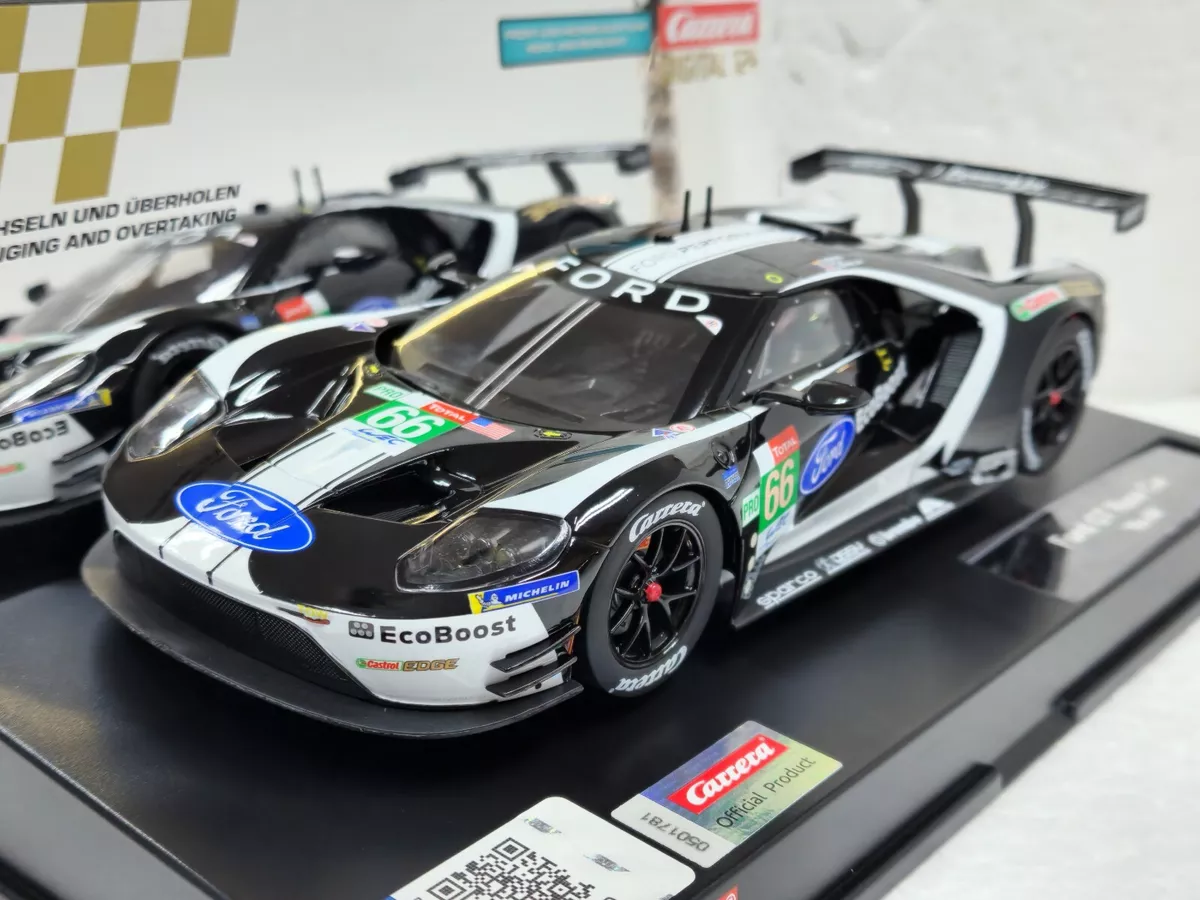 Carrera Digital 124 23916 Ford GT Race Car, #66 1:24 Slot Car with lights