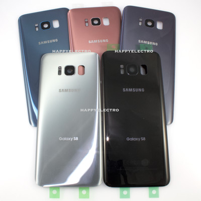 Back Rear Housing Battery Cover Samsung Galaxy S7 S7 Edge S8 with Camera Lens