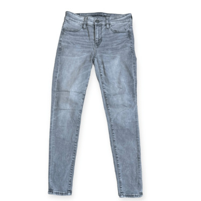 AMERICAN EAGLE Women's Gray Ne(x)t Next Level Stretch Denim Skinny Denim Jegging