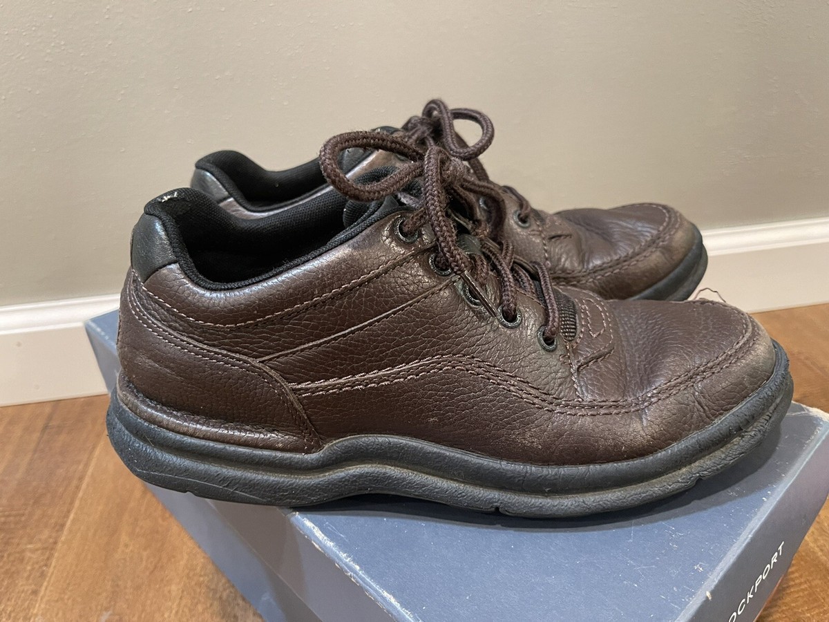 Rockport World Tour Classic Oxford Walking Shoes Mens 8.5 W Brown Leather 70884 Men main image 4