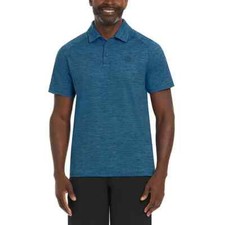 NEW Men's Hurley Ultra Soft Moisture Wicking Performance Polo Shirt Blue Medium