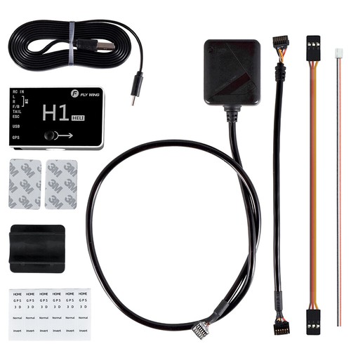 Controlador de vuelo GPS Flybarless sistema giroscópico FLY Wing H1 para helicóptero FW450 RC - Imagen 20 de 25