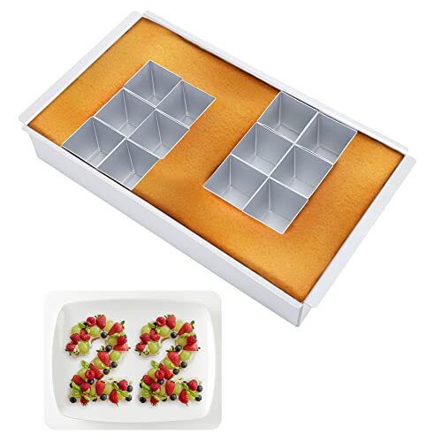 Backformen Zahl Aluminium Verstellbar, EUBSWA Backform Buchstaben Zahlen - Bild 1 von 10