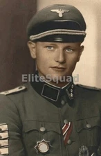WW2  Color Photo Picture Color Young German Soldier