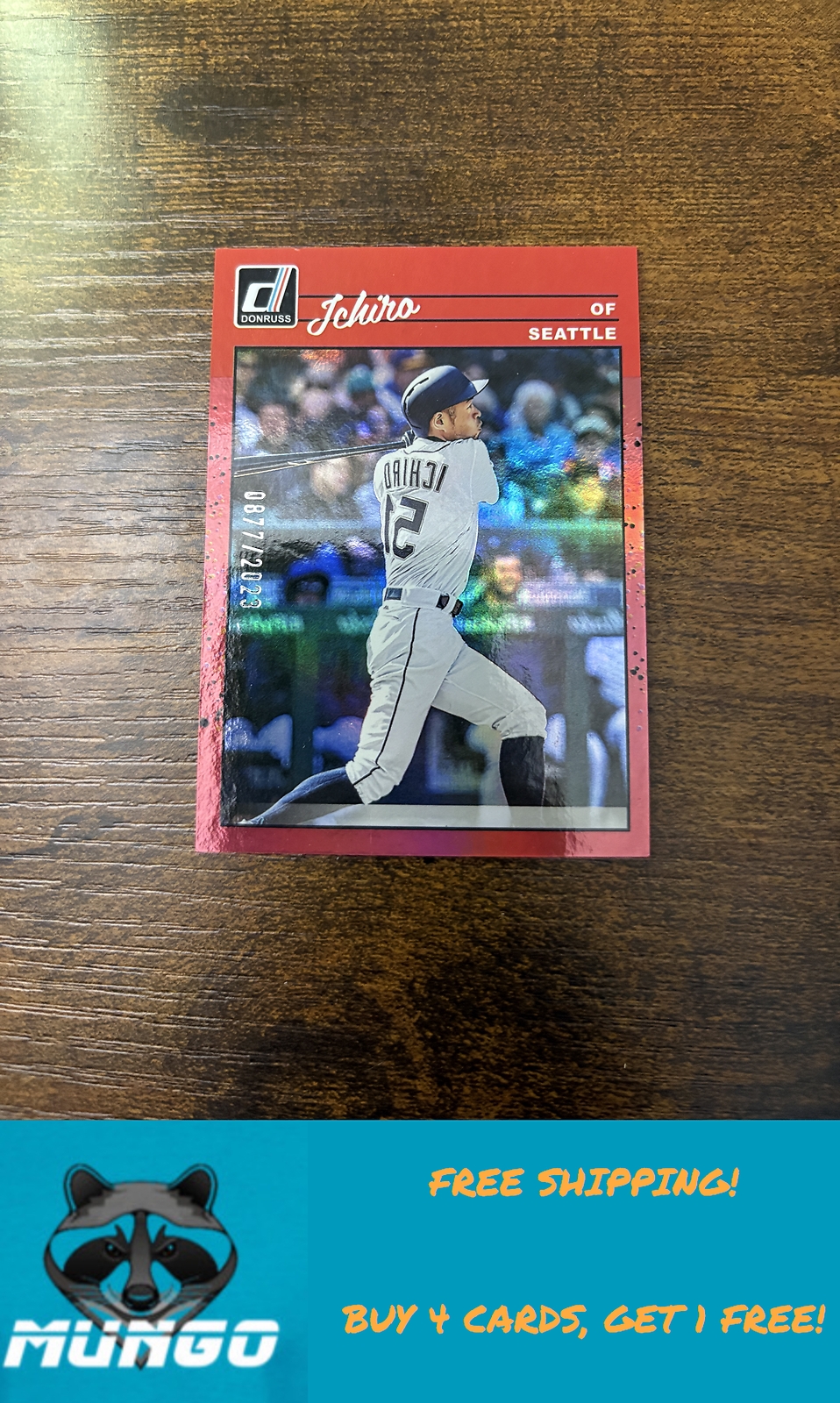 2023 Donruss #266b Ichiro Holo Red #/2023 Seattle Mariners