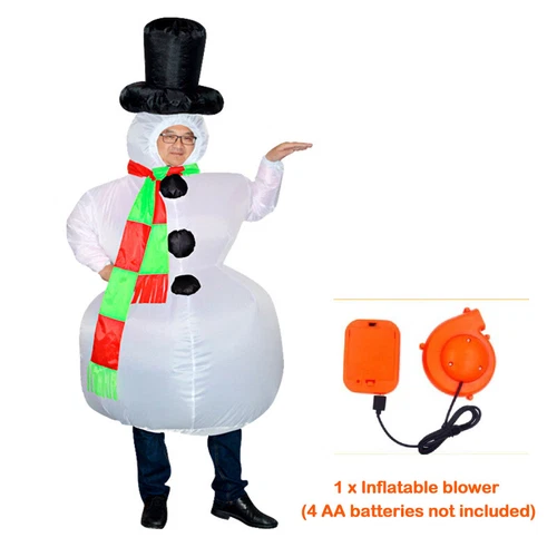 Erwachsene Weihnachten aufblasbares Kostüm Unisex - lustig Urlaub Cosplay Kostüm - Bild 7 von 11