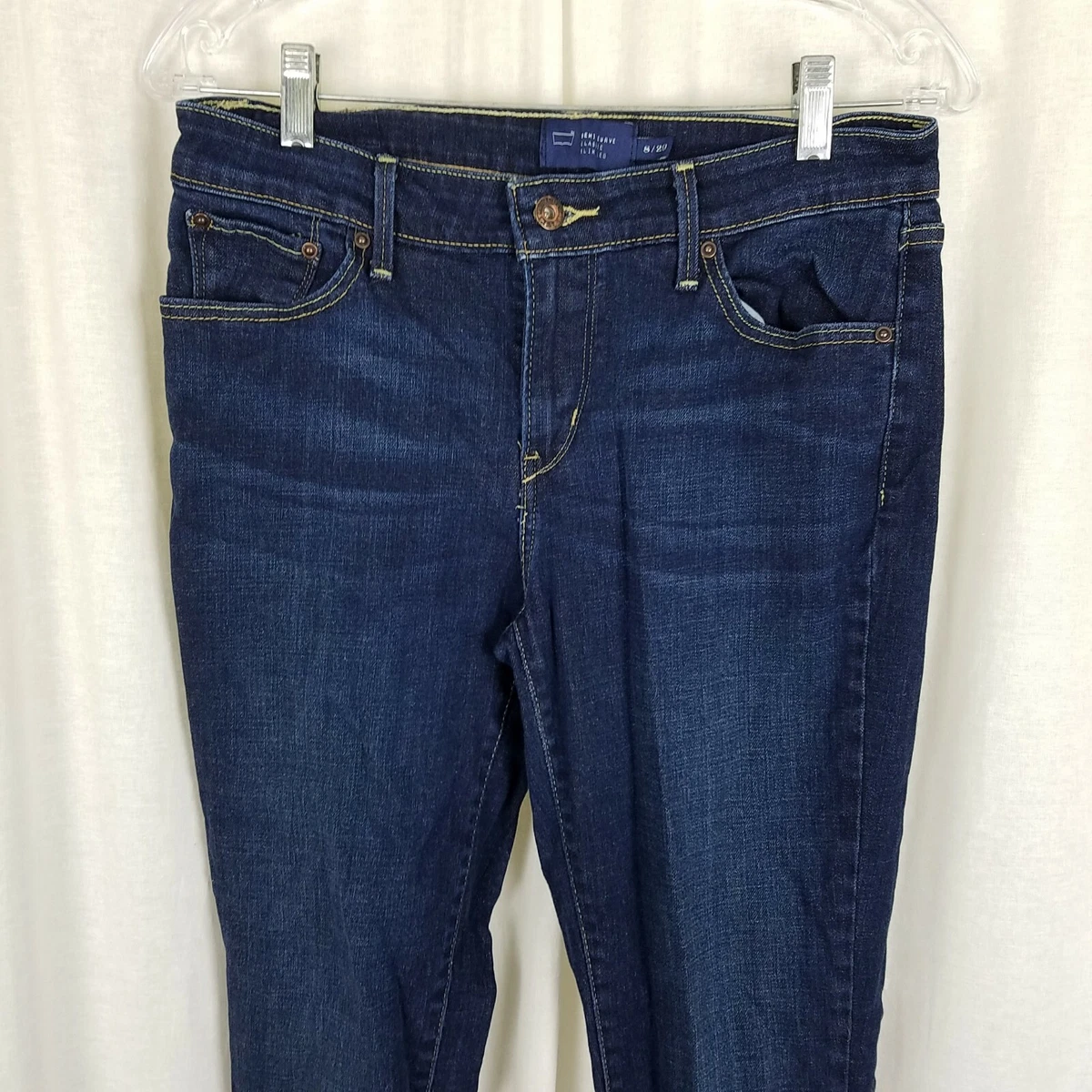 Levis Demi Curve Classic Slim Leg Denim Blue Jeans Womens sz 8 29