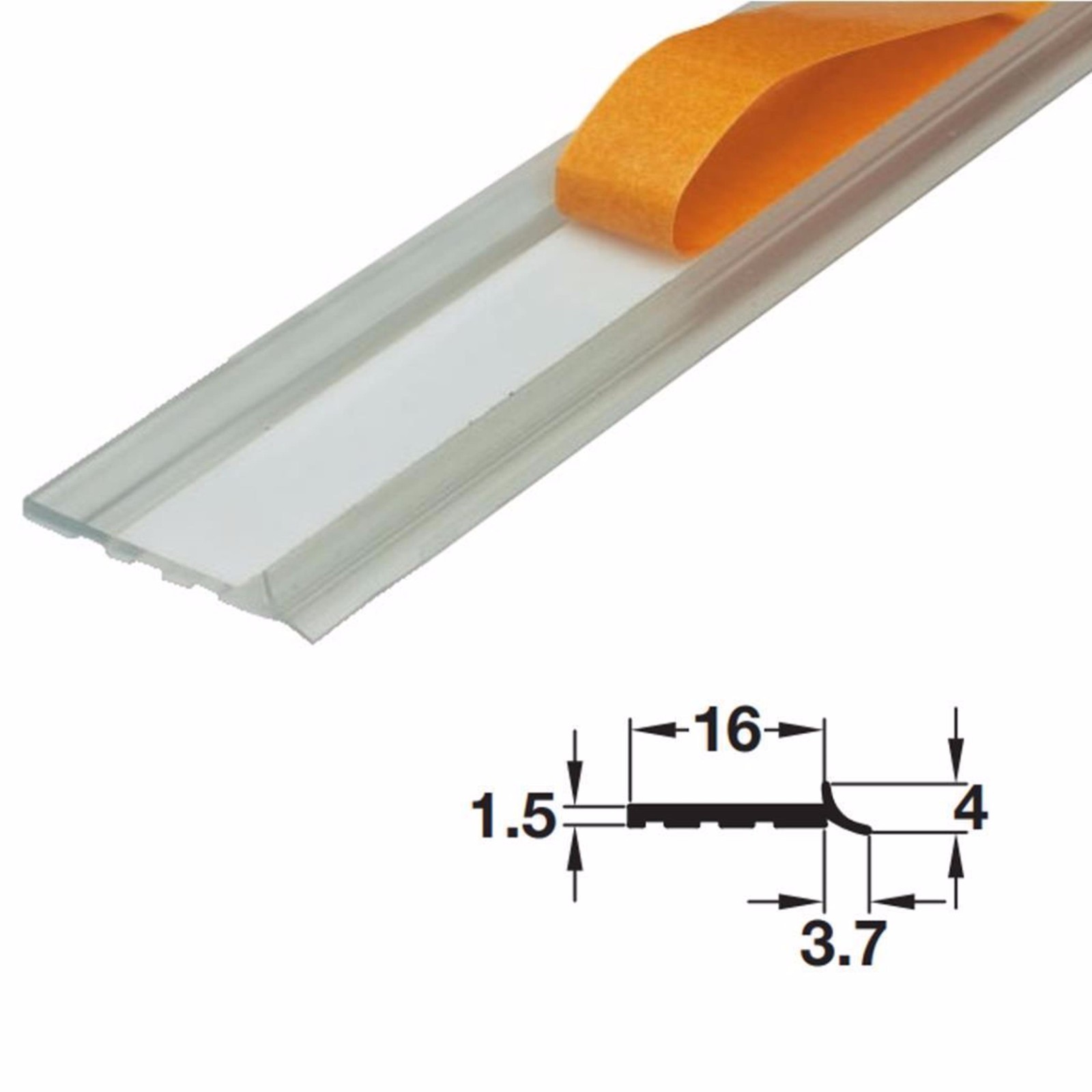 COLLECTION IN PERSON Hafele Kitchen Plinth Sealing Strip Transparent