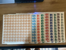 GERMANY 3rd REICH WW2 OCC BOHEMIA MORAVIA P11-P19 IN COMPLETE SHEETS PERFECT MNH