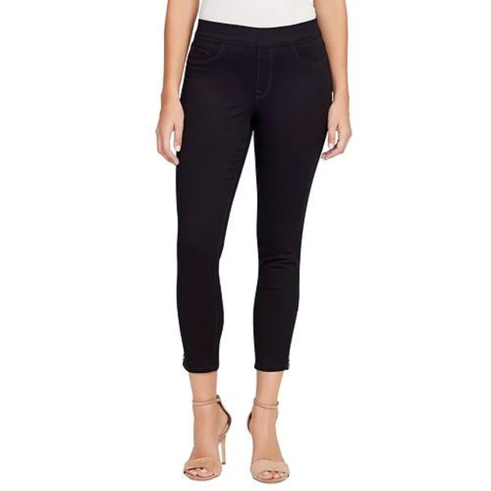 NEW Nine West Women's Heidi Pull-on Yoga Stretch Pant Crop Jeans