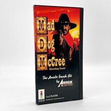 Mad Dog McCree (3DO, 1990) Long Box Video Game w/ Manual FMV Shooting Rare