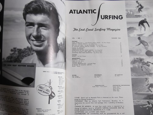 ATLANTIC SURFING MAGAZINE SUMMER 1965 VOL 1 NO 1 EAST COAST VINTAGE - Picture 2 of 6