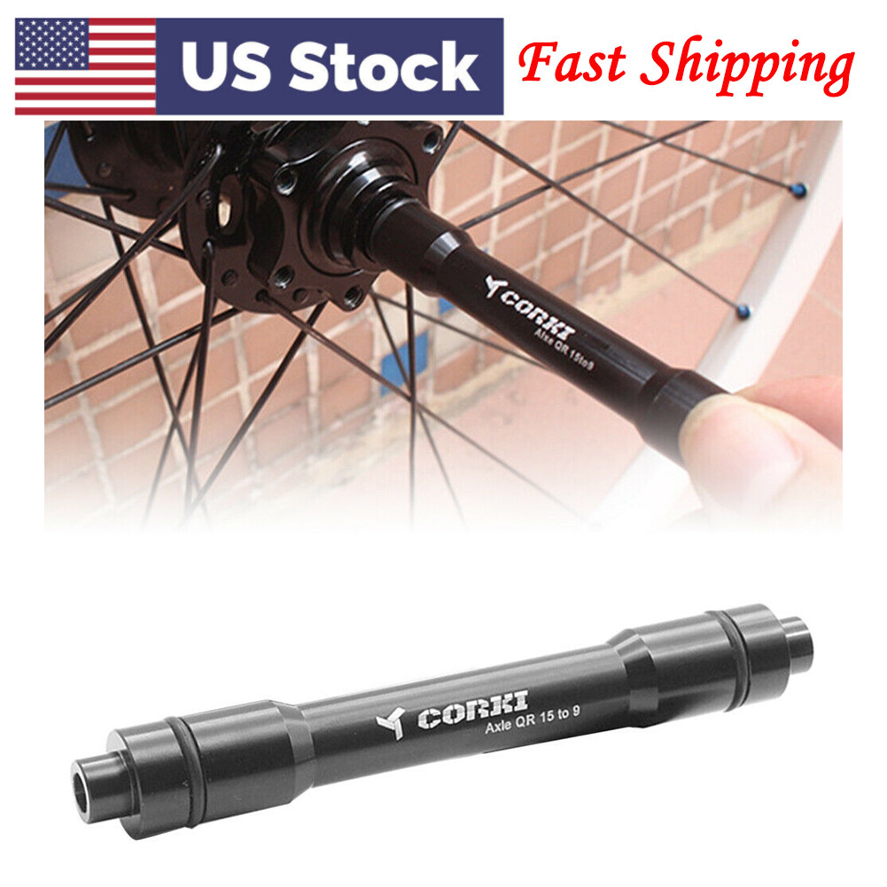 15mm Thru Axle Hub Adapter to 9mm Quick Release QR Skewer MTB