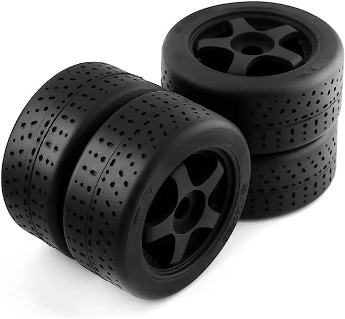 Pneus de rodas 100mm 42 de largura 2,9” 5 raios 17mm hex para Arrma Infraction 6s BLX BK - Imagem 2 de 3