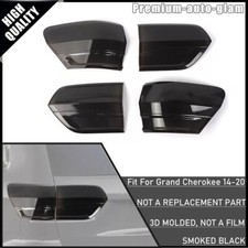 Rear Tail Light Lamp Guard Cover Trim Molded For Jeep Grand Cherokee 14-20 Smoky