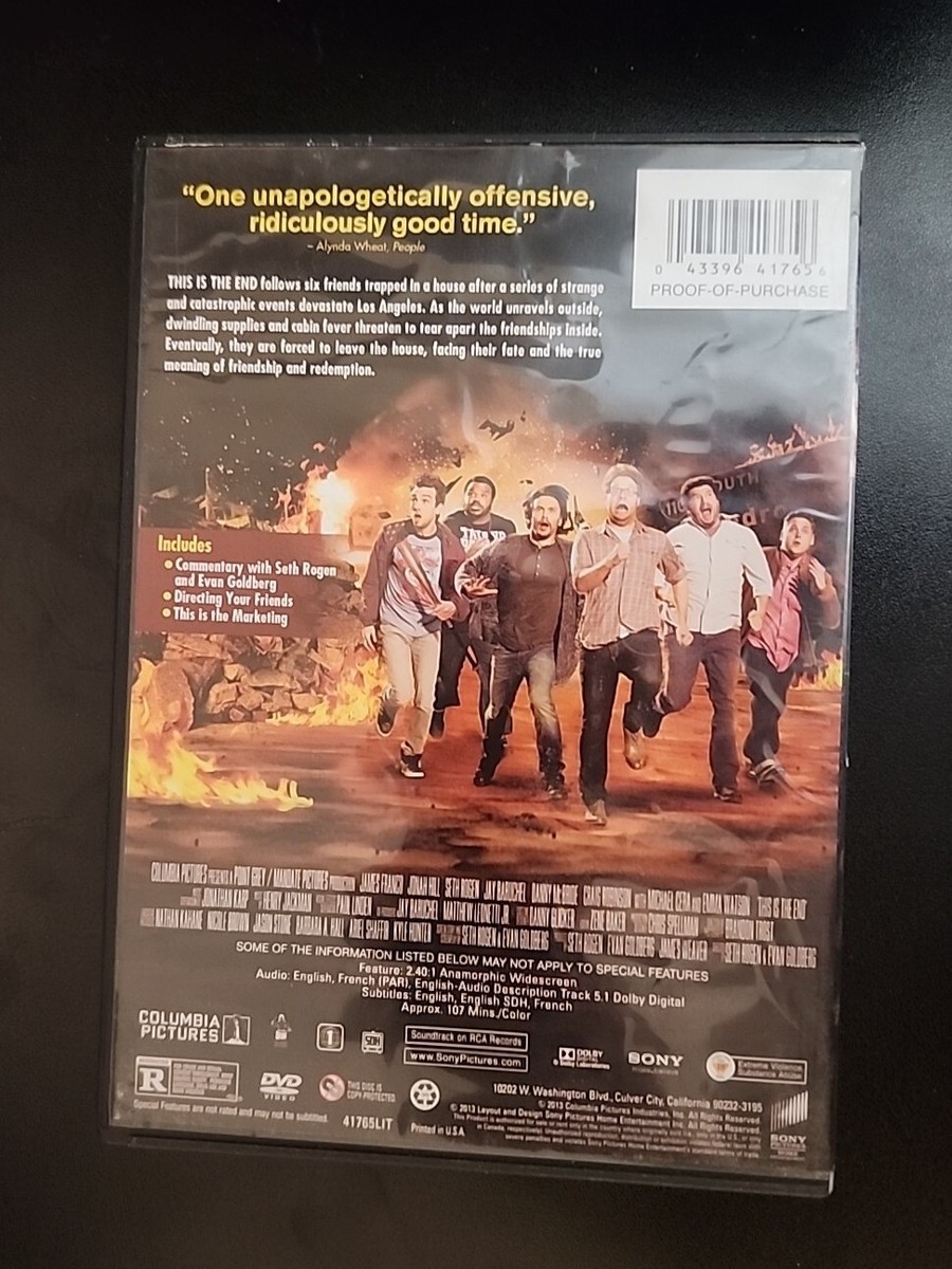 This is the End DVD 2013 James Franco Jonah Hill Seth Rogen