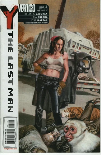 Y The Last Man #2 Vertigo DC Comic 2002 1st Print 1 Vaughan Guerra