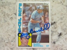 Blue Jays Barry Bonnell Signed Autographed 1984 Topps Mint