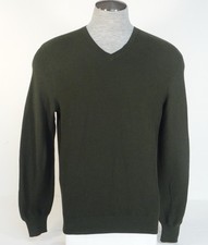 Polo Golf Ralph Lauren Green V Neck 100 Cotton Sweater Mens NWT
