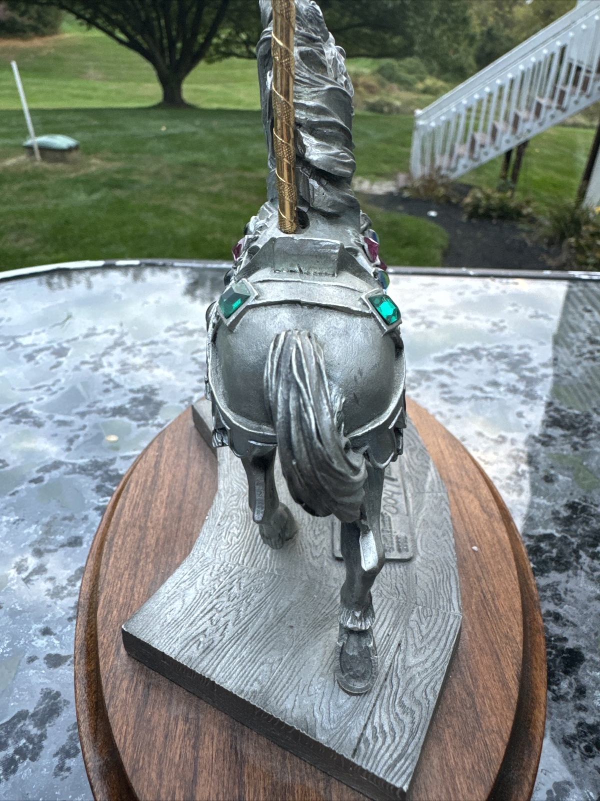 1985 Limited Edition Perth Pewter Carousel Horse Figurine Art Sculpture Rare HTF