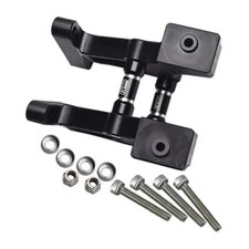 GPM Racing Special Material Rear Wing Mount Set Black for 1/8 Traxxas Sledge