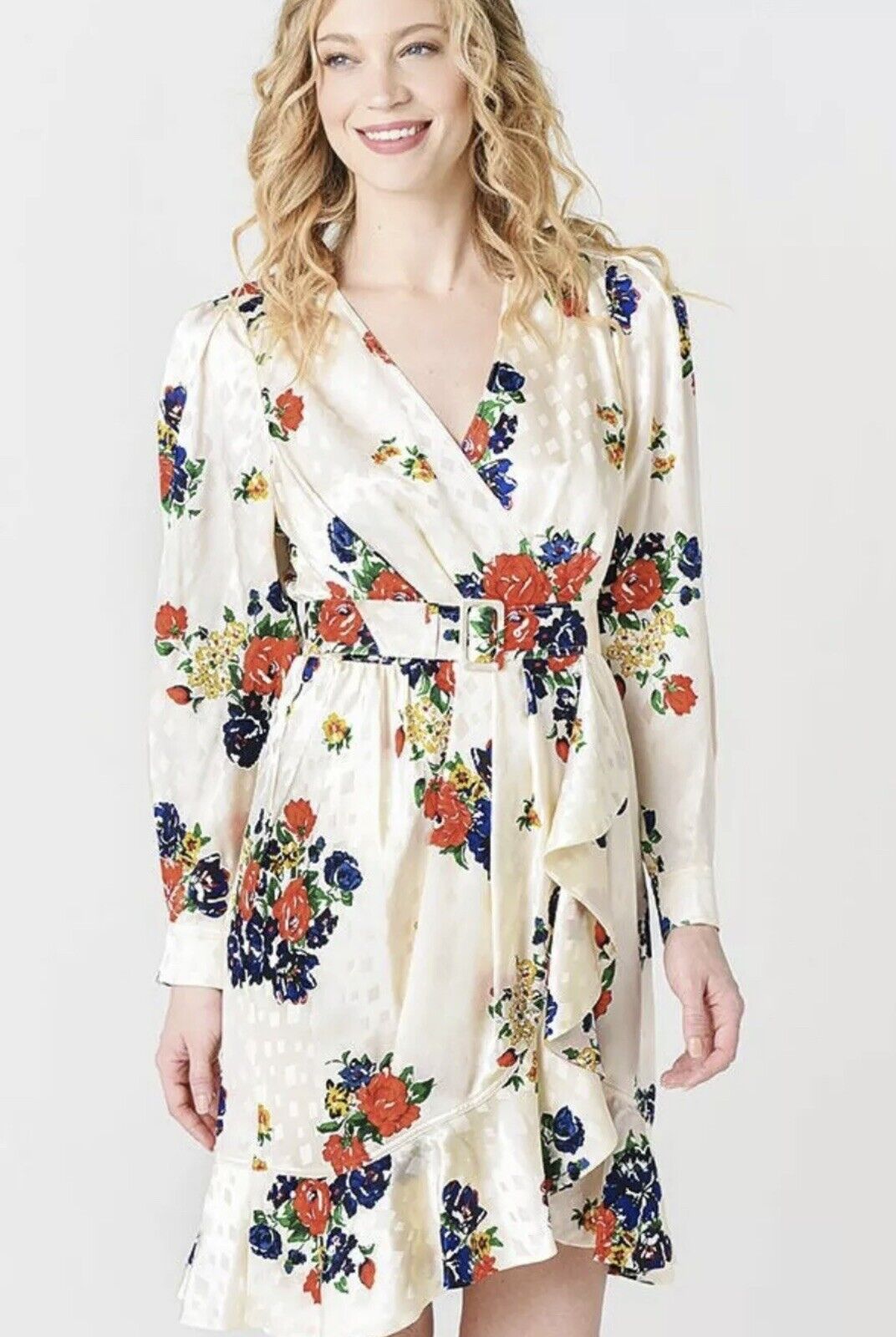 Tory Burch Printed Silk Wrap Ivory Rose Dress Size 12 new with tags!!! $596  NWT 716453903552 | eBay