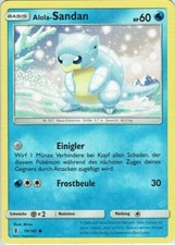 Pokemon Card Trading Card Hour of the Guardian No. 19/145 Alola-Sandan German