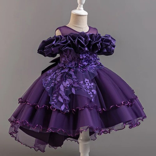 Children Dress Girls Communion Gown Prom Kids Eleghant Evening Ceremony Dresses - Picture 28 of 31