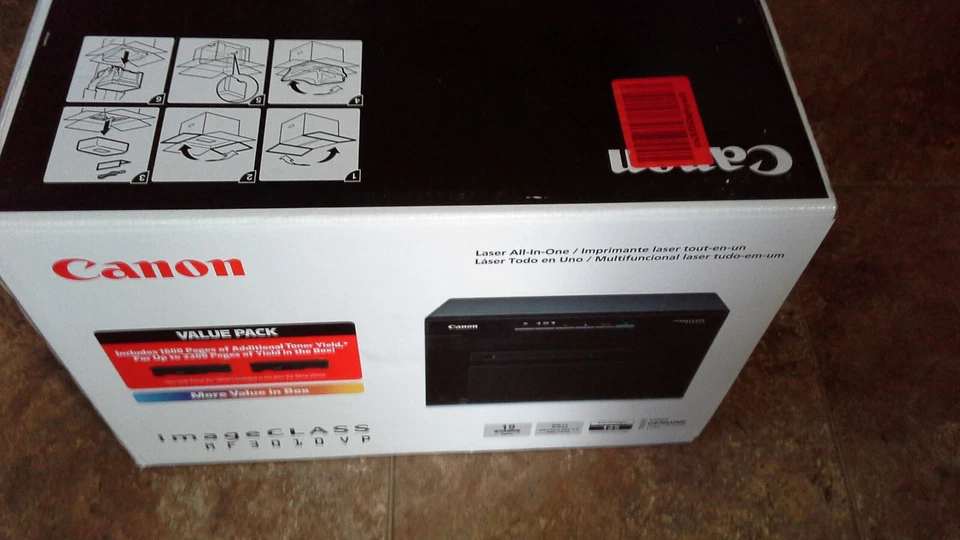 Canon imageCLASS MF3010 Value Pack  All-In-One Monochrome Laser Printer - Image 2 of 4