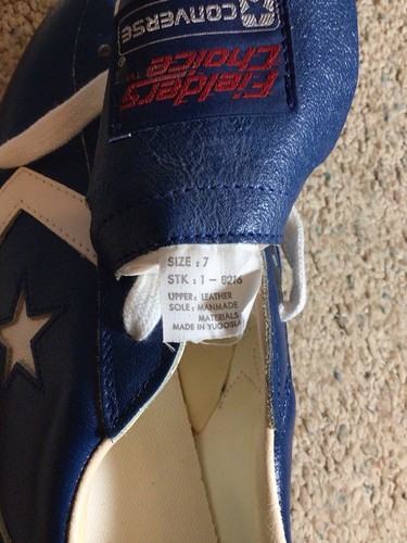 Converse All Star Fielders Choice - Mens Cleats -Royal Blue/White Leather Size 5 - Picture 13 of 17