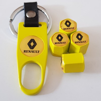 RS RENAULT SPORT Wheel Valve Dust caps Spanner Keychain all models BOXED WHITE