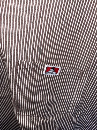 Vtg. Ben Davis 90’s USA stripped Work shirt Mens XL🇺🇸 EUC Nice ! Last One ! - Picture 2 of 6