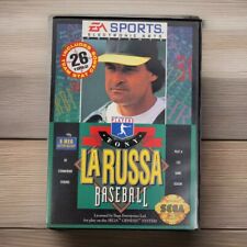 Sega Genesis Tony La Russa Baseball Game~Stat Cards~Manual w/Reg Card~CIB