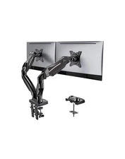 ARES WING Dual Monitor Mount, Adjustable Stacked Monitor Stand with USB A/C, ...