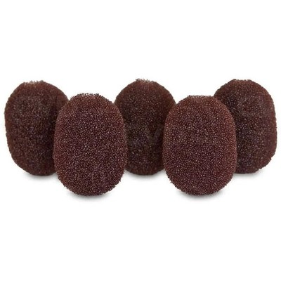 Rycote Lavalier Foams Brown (1 pack of 5)|Rycote