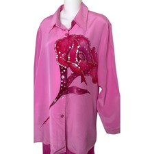 Robe Vintage Diane Gilman - 100% Soie Multicolore à Sequins - Taille M - Neuf Sans étiquettes