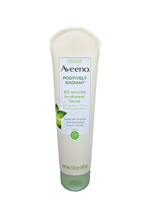 Aveeno Positively Radiant 60 Second In-Shower Facial Cleanser Lemon & Soy Peel