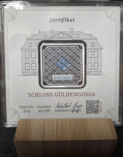 Geiger Edelmetalle Security Line 20 gram .999 Fine Silver - In Assay