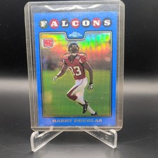 2008 Topps Chrome Blue Refractor Harry Douglas #TC179 Rookie RC Falcons