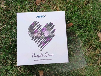 Aveo Purple Love Geschenkset, 150ml Shower Gel + 50ml EdP