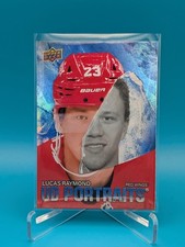 2025-26 Upper Deck Series 2 Lucas Raymond UD Portraits #P-40 Detroit Red Wings