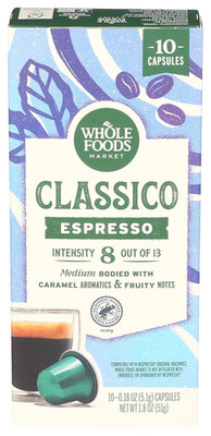 , Coffee Espresso Espresso Capsules 10 Count, 1.83 Ounce