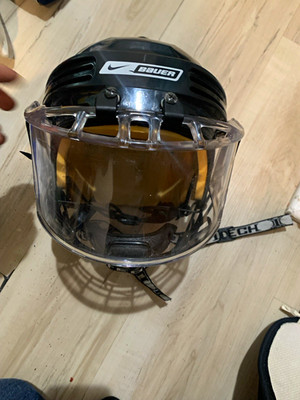 Bauer Youth Full Face Goalie Helmet Mask IT-13 Black/Clear ASTM F-513-00