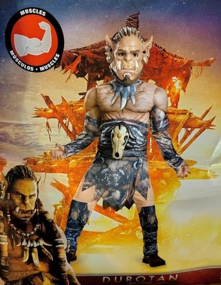 *Child's Boys World Of Warcraft Durotan Orc Horde Warrior Costume Size XL 14/16