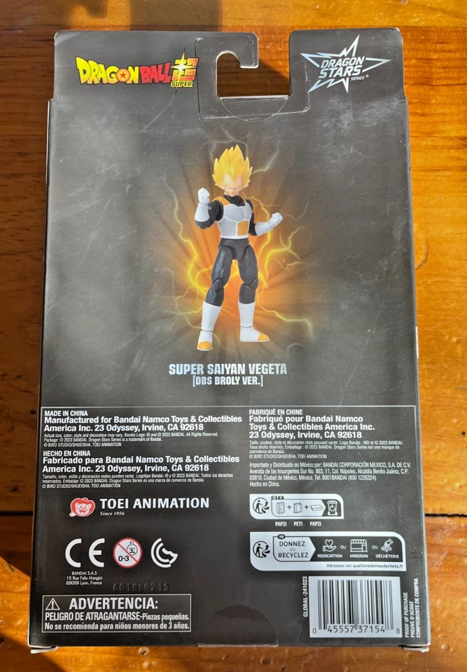 Dragon Stars Bandai Dragon Ball Super Super Saiyan Vegeta Target exclusivo nuevo en caja Foto 3 de 3