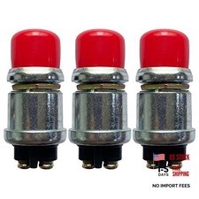 Push Button Momentary Starter Switch, Heavy Duty Momentary Switch for 12V Red