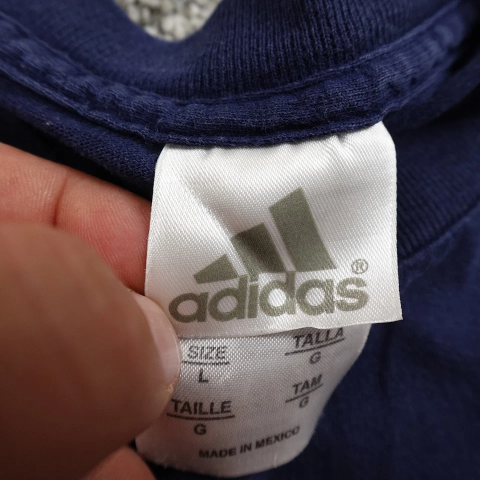 VTG David Beckham Shirt Mens L Blue Adidas Real Madrid 23 Soccer Football Y2K - Image 4 of 4