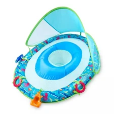 SWIMWAYS SUN CANOPY SPRING FLOAT WITH HYPER-FLATE VALVE